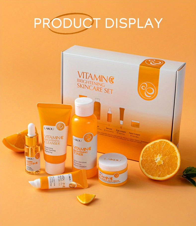 Vitamin C Skincare Set - 5-Piece Complete Routine