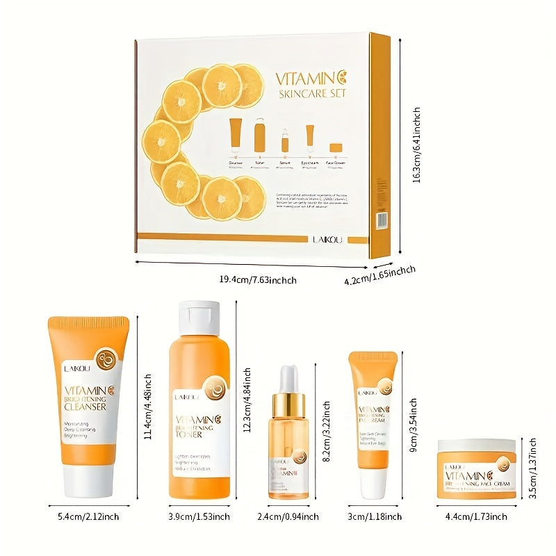 LAIKOU vitamin C skincare gift set packaging
