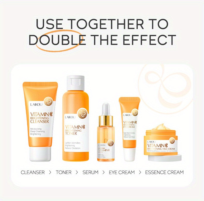 Vitamin C Skincare Set - 5-Piece Complete Routine