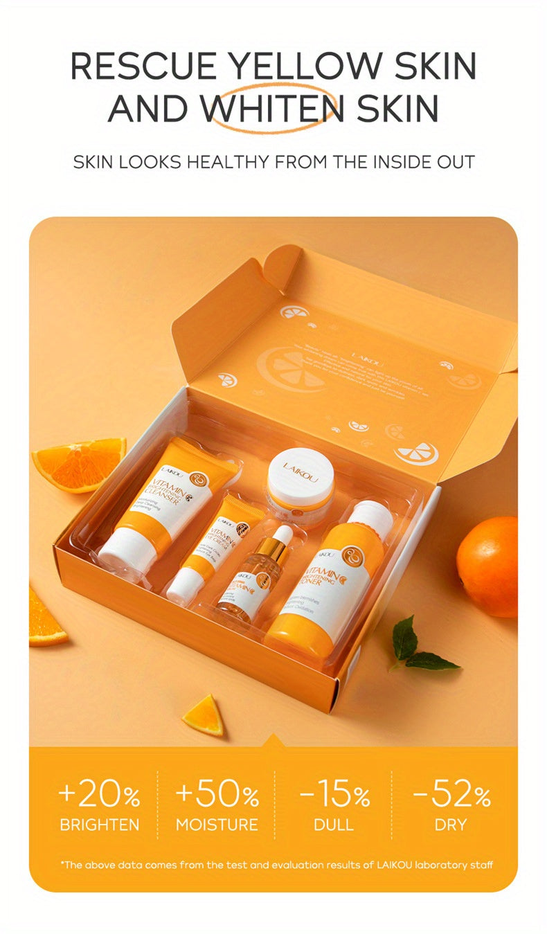 Vitamin C Skincare Set - 5-Piece Complete Routine