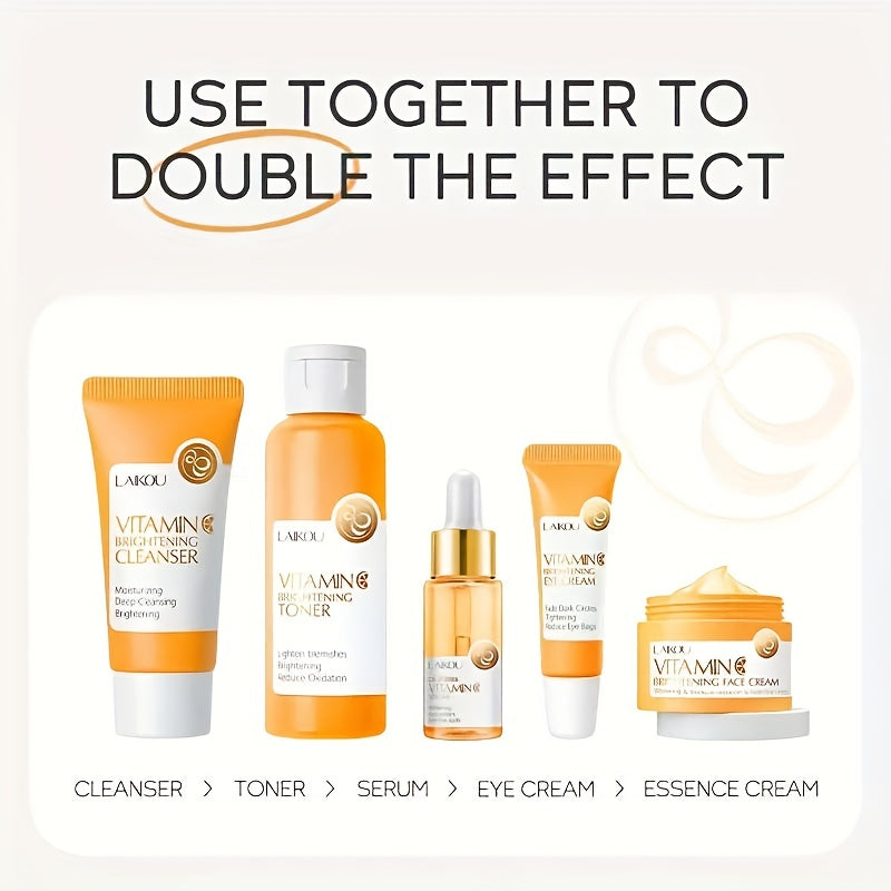 Vitamin C Skincare Set - 5-Piece Complete Routine