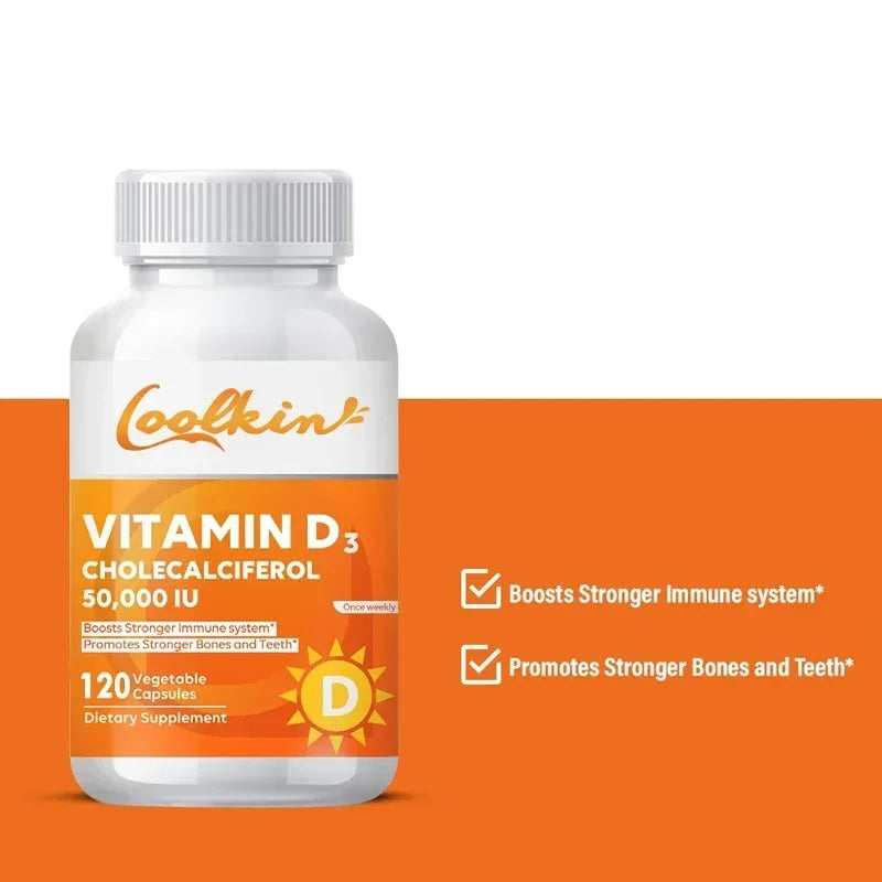 Vitamin D3 50,000 IU - High Potency Bone & Immune Support