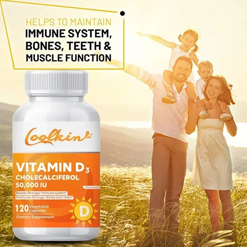 Vitamin D3 50,000 IU - High Potency Bone & Immune Support