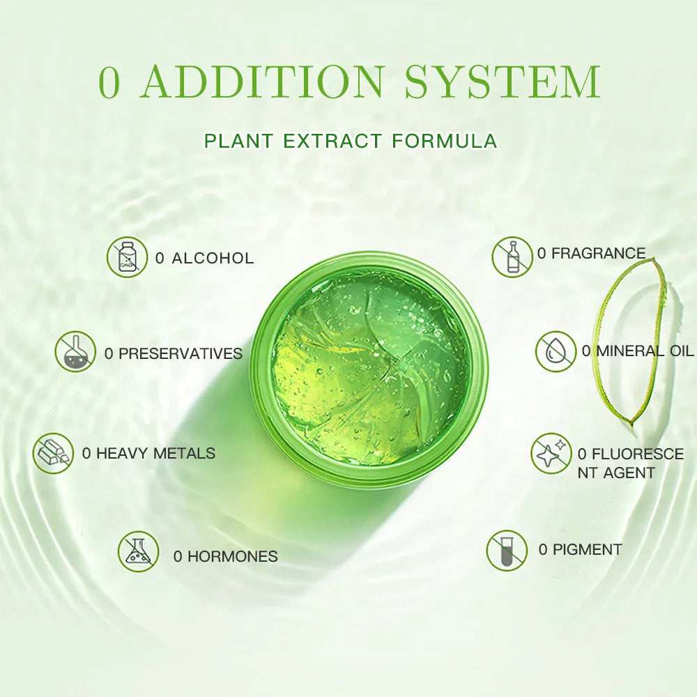 Green jar of plant extract with zero addition system text on a light green background