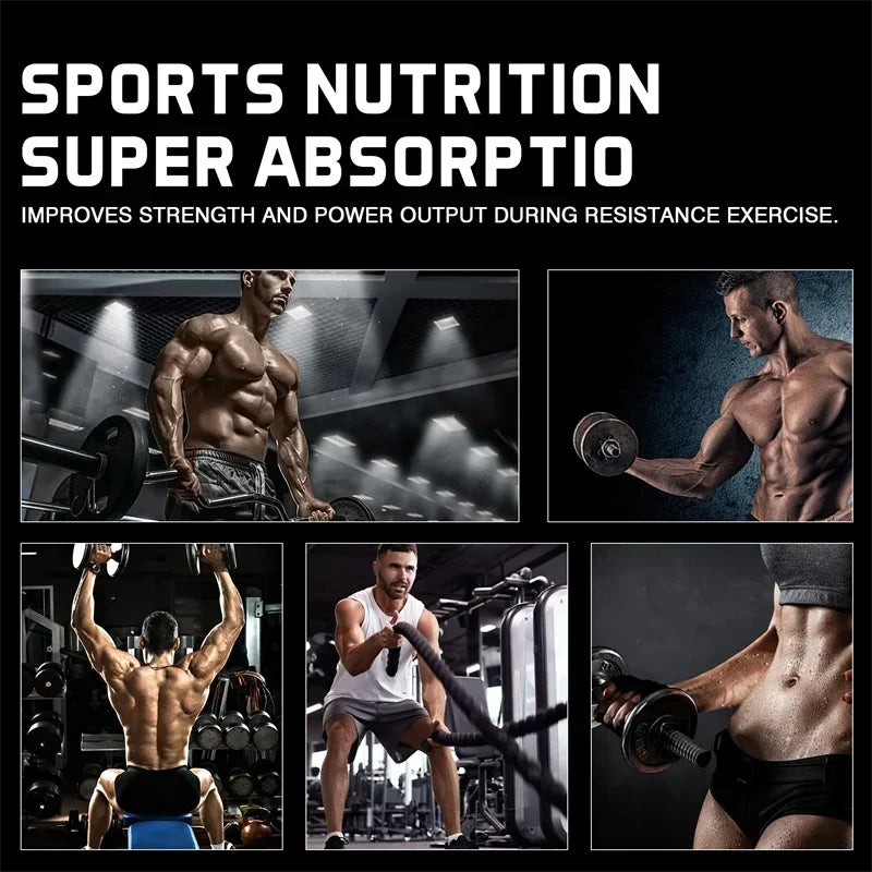 Creatine Monohydrate - Build Lean Muscle, Improve Endurance and Overall Muscle Health, Enhance Athletic Performance, Non-GMOSupp