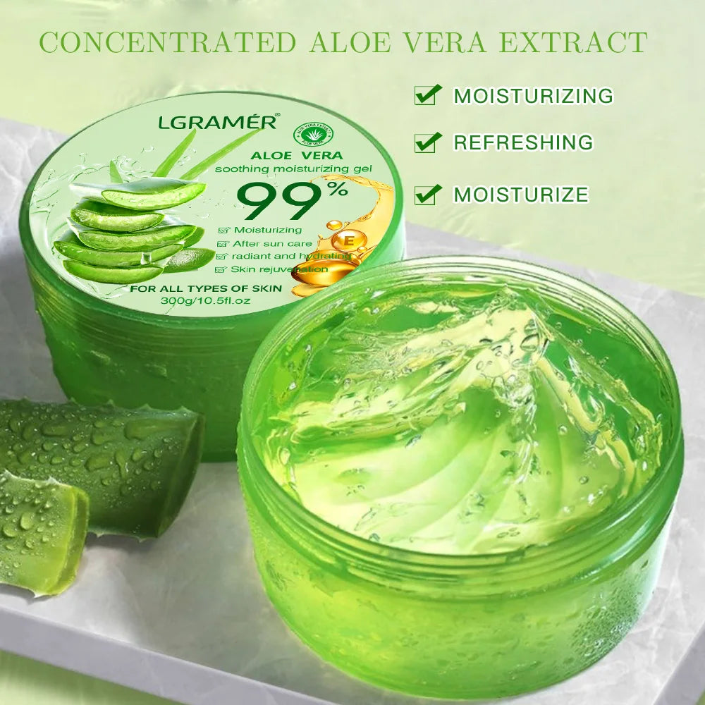 99% Aloe Vera Gel - Hydrating Face & Body Moisturizer
