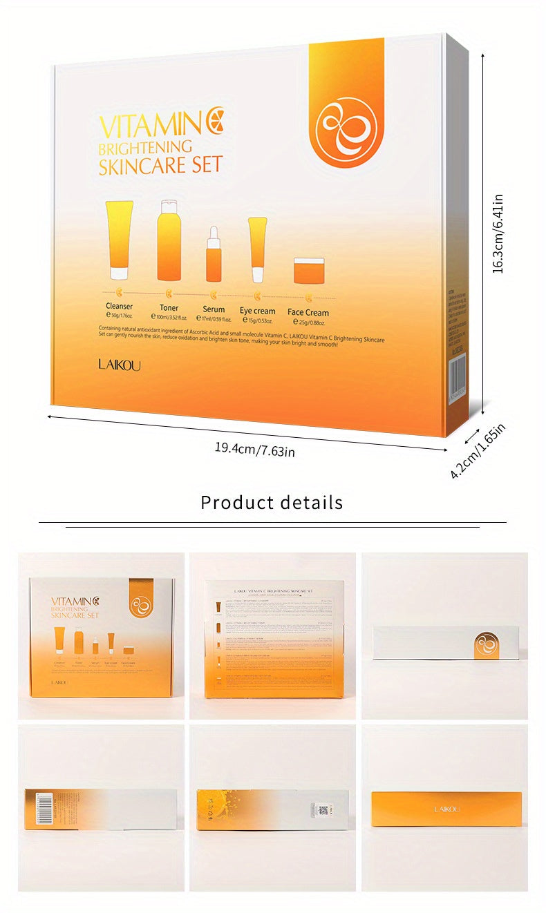 Vitamin C Skincare Set - 5-Piece Complete Routine